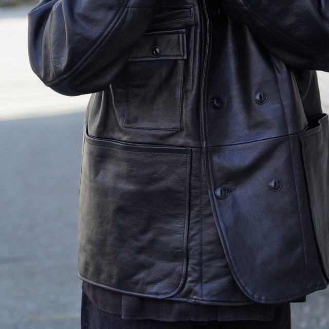 y25AWzCCU(V[V[[)/ COVERALL -BLACK- #SH-61-C-COW-4(5)