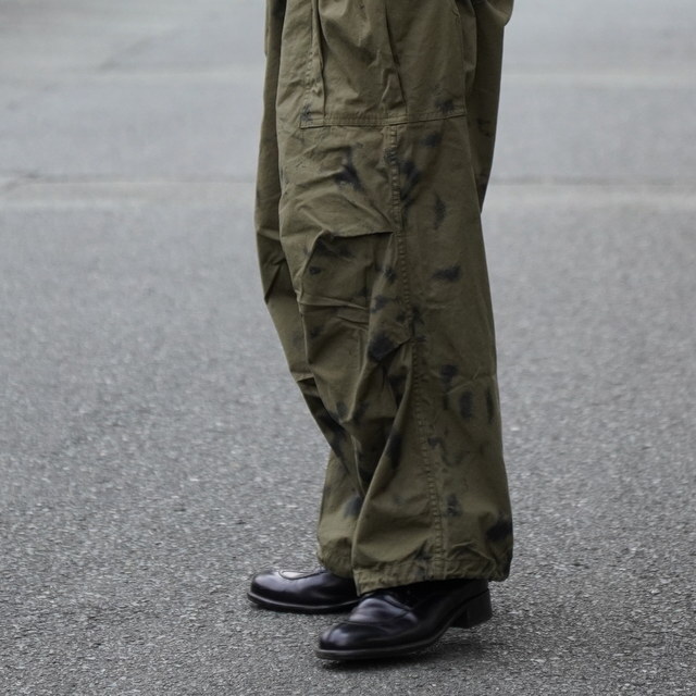 Gurank(ON)/ Poplin camouflage cargo pants -KHA/BK- #2552(5)