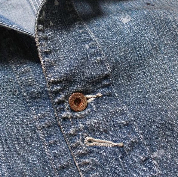 BOWWOW(oEE)/PAINT-STAINED ENGINEER'S COVERALL -AGED INDIGO- #BW252-PSEC(5)