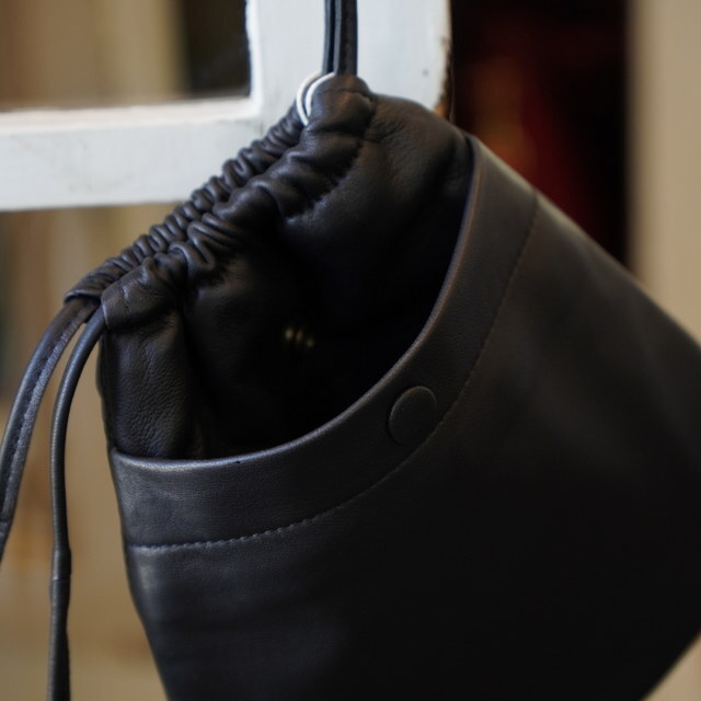 y25AWzCCU(V[V[[)/ DRAWSTRING BAG -BLACK- #BG-32-C-SHEEP-4(5)