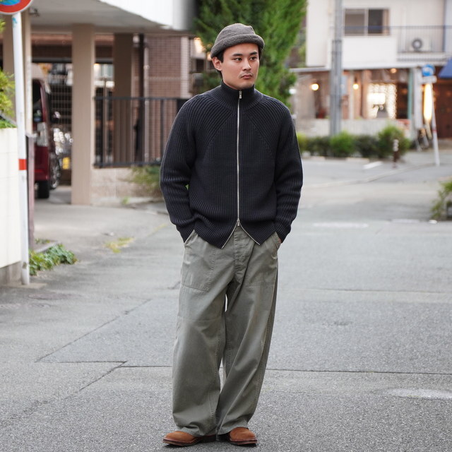 y25AWzBATONER(ogi\) / SIGNATURE DRIVERS KNIT - DARK GREEN~NAVY, CHARCOAL BLUE, BLACK- #BN-25FM-040(5)