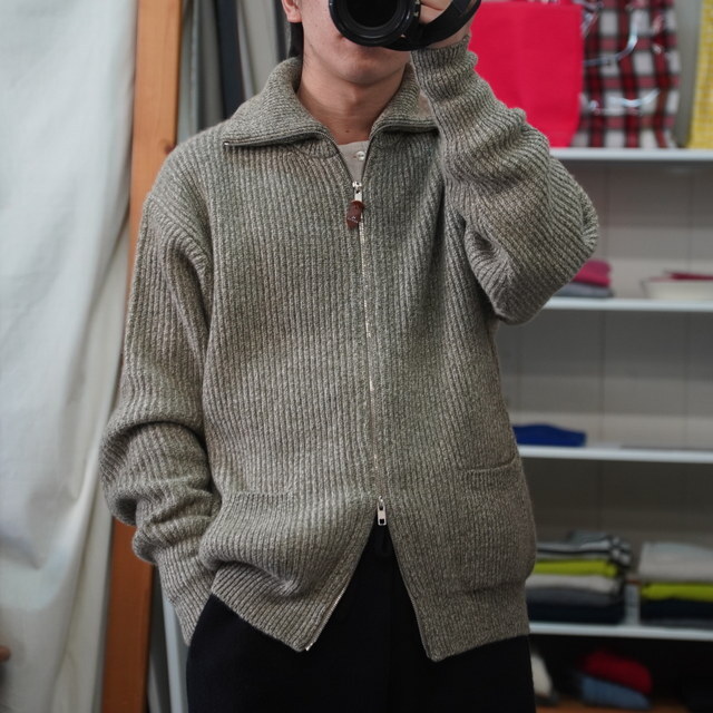 y25AWzHERILL(w)/ GCtwist Driversknit  -BLACK,OLIVE- #25-080-HL-8100-30(5)