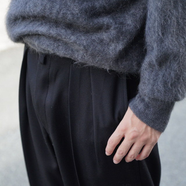 NEAT(j[g)/ WOOL TRICOTINE WIDE -BLACK- #25-02WTW(5)