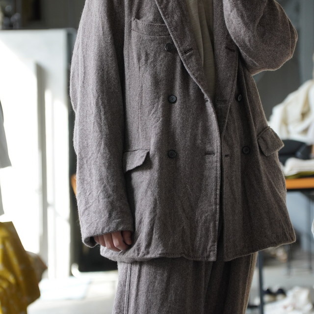 y25AWzMAATEE&SONS(}[eB[AhTY)/ _u GATHERED JK CASHSILK w{[ -BRWN-  #MT5303-0005C(5)