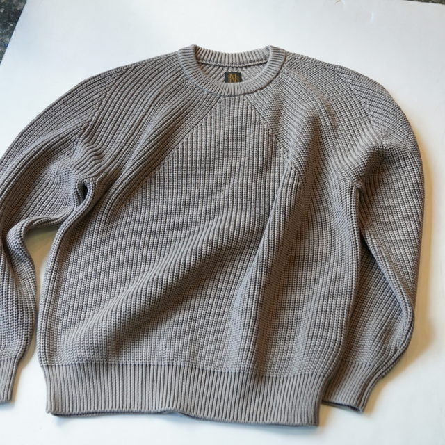 �y26SS�zBATONER(�o�g�i�\) / SIGNATURE CREWNECK KNIT -SEPIA BROWN,BEIGE,BLACK- #BN-26SM-003(5)
