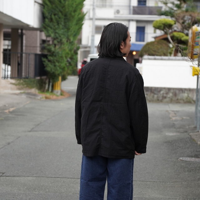 �y26SS�zHERILL(�w����)/ Ripstop WorkJacket -BLACK- #26-010-HL-80701(5)