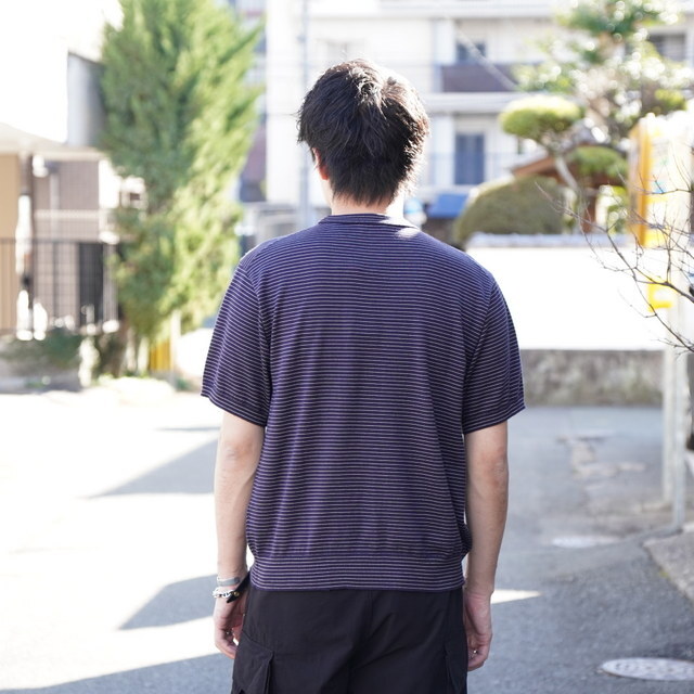 HEUGN(���[�Q��)/ Roger Boader T -Navy- #KNITWEAR032(5)