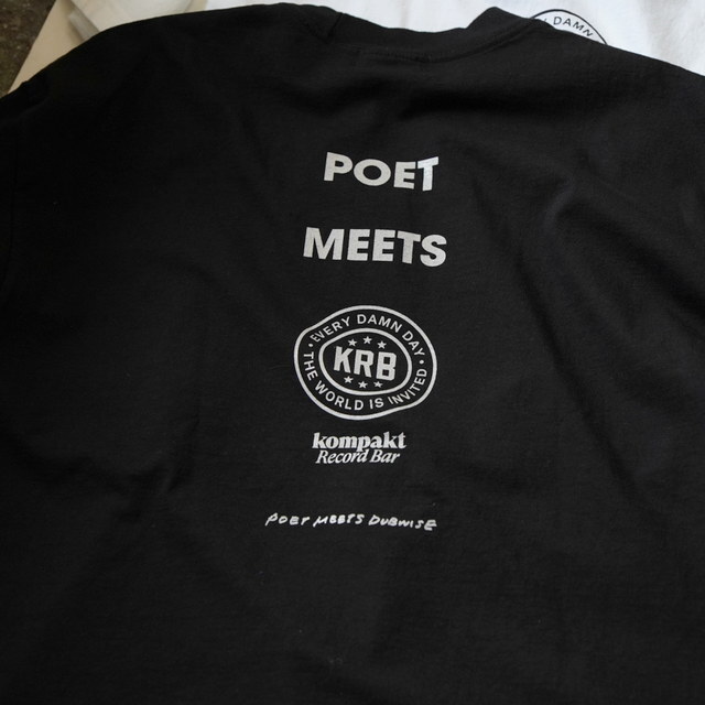POET MEETS DUBWISE / Kompakt Record Bar�~PMD T-SHIRT(acoustics�ʒ�) -BLACK&WHITE- KRBTS0675A(5)