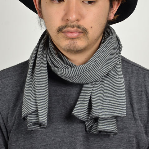y30% off salezwings+horns(EBOAhz[Y ) TUBE SCARF Cotton Cashmere Jersey -Stripe-(6)