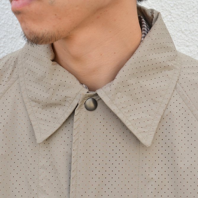 y40% off salezts(s) (eB[GXGX) Perforated Nylon Taffeta Cloth Coach Jacket -(32)Gray Beige- #TT36AJ02 (6)