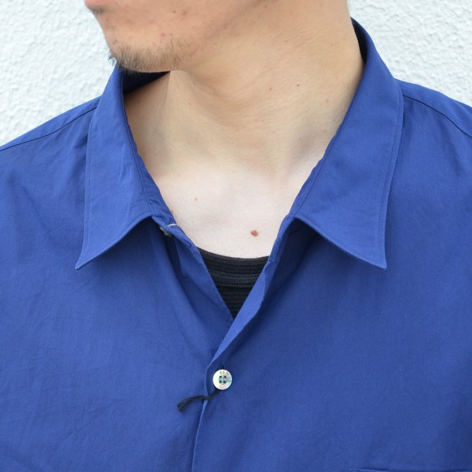 semoh(Z[)/ Regular collar Shirt -NAVY- #SA01-1-06(6)