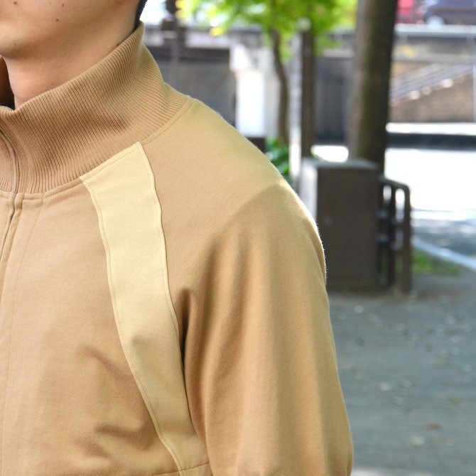 y40% OFF SALEz ts(s) (eB[GXGX) Smooth Cotton Terry Jersey Asymmetry Line Track Jacket -(32)Light Beige- #ET38XC09(6)