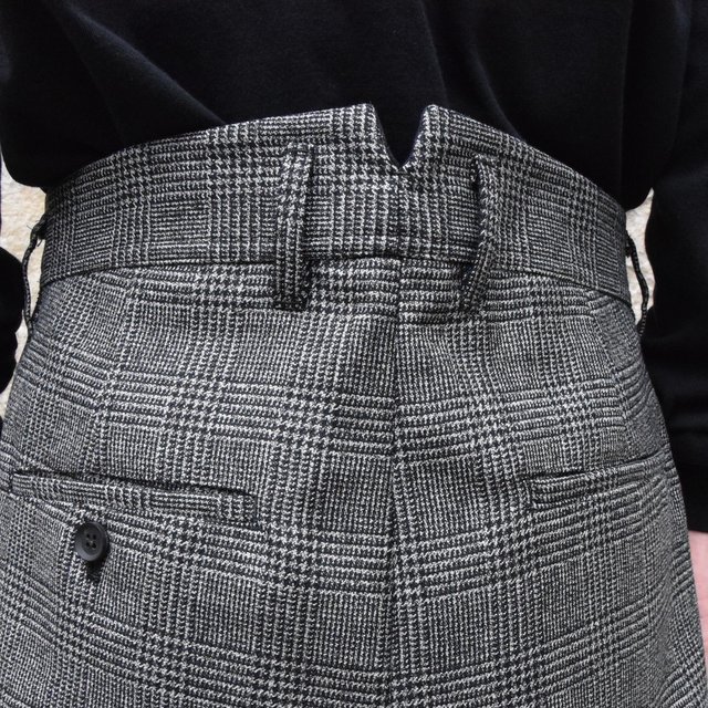 2019[AW]stein/V^C TWO TUCK WIDE TROUSERS -GLENCHECK-ST098-2-GL(6)