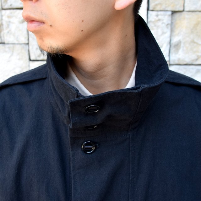 MAN-TLE マントル 19AW 日本製 STORM SHIRT PARRAFIN WAX ストームシャツ コート M-R7S3 M BLACK アウター【MAN-TLE】