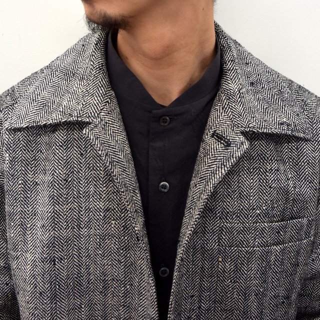 R (܂)/ Dead Stock Silk Wool Shirt Jacket -HERRINBONE- #20a32-B(6)