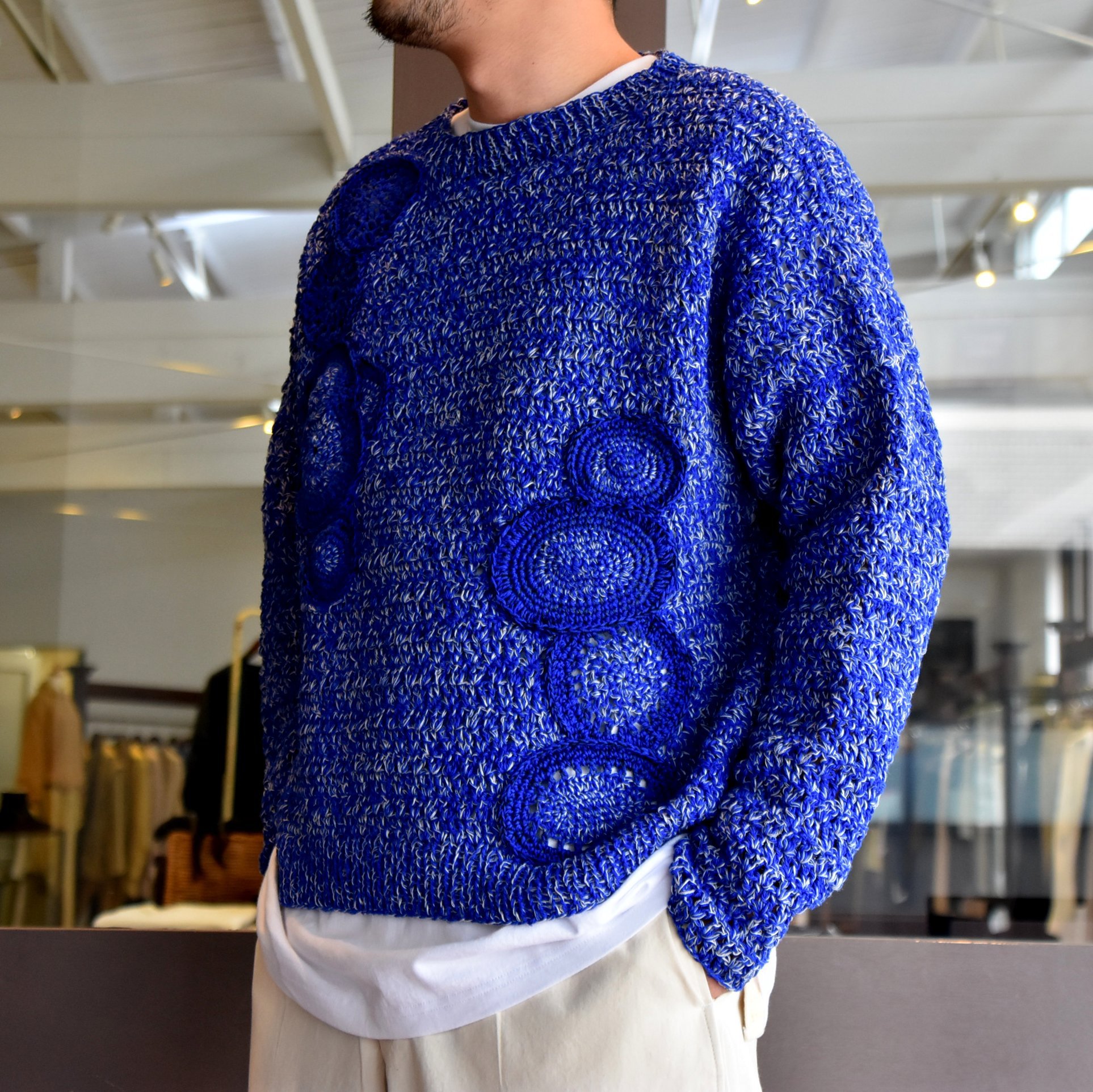 y40% off salez[2021]amachi.(A}`) Caillois's Agate knit-Majorelle Blue- #AY8-25(6)