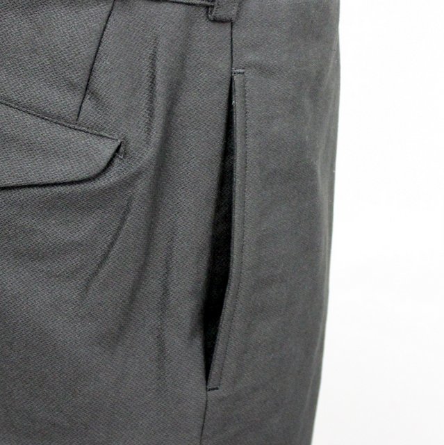blurhms(ブラームス)/ Broken Cloth Curve Front Slacks -KHAKIGRAY- #BHS21F012(6)