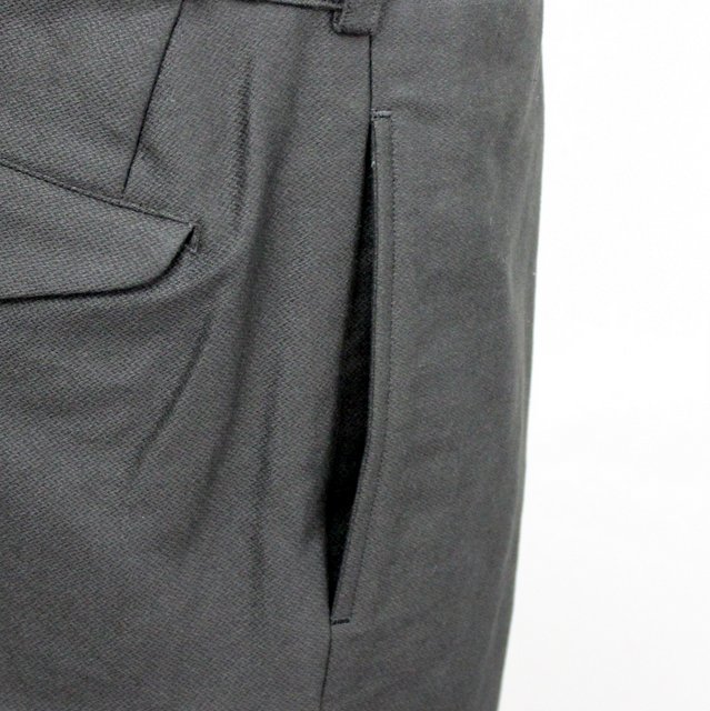 blurhms(u[X)/ Broken Cloth Curve Front Slacks -KHAKIGRAY- #BHS21F012(6)