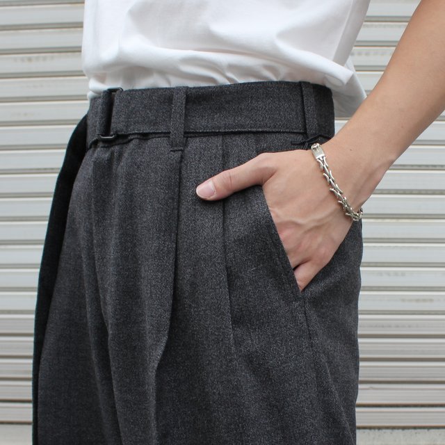 Belted Wide Straight Trousers