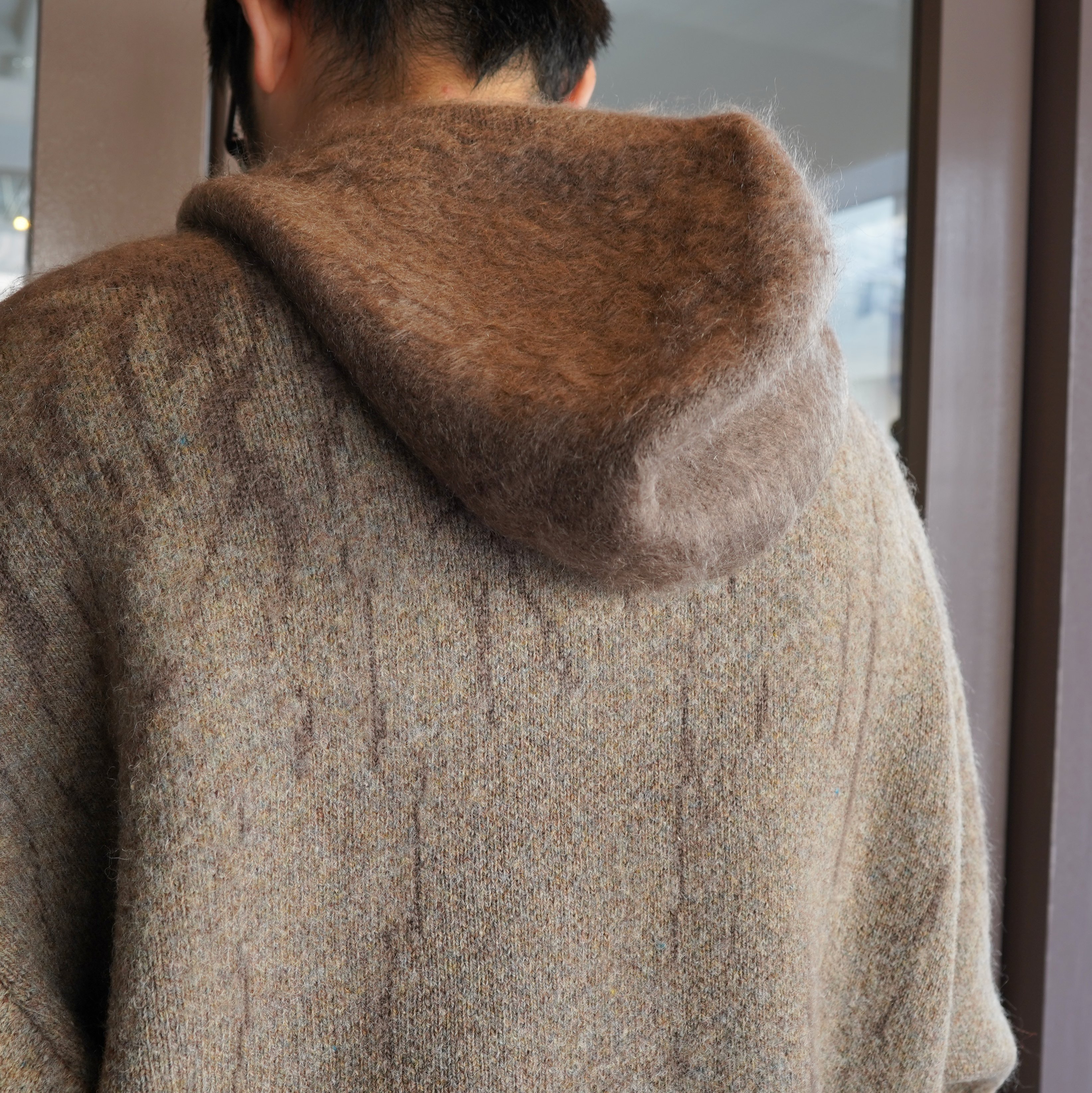 amachi. Wood Cut Knit ニット-