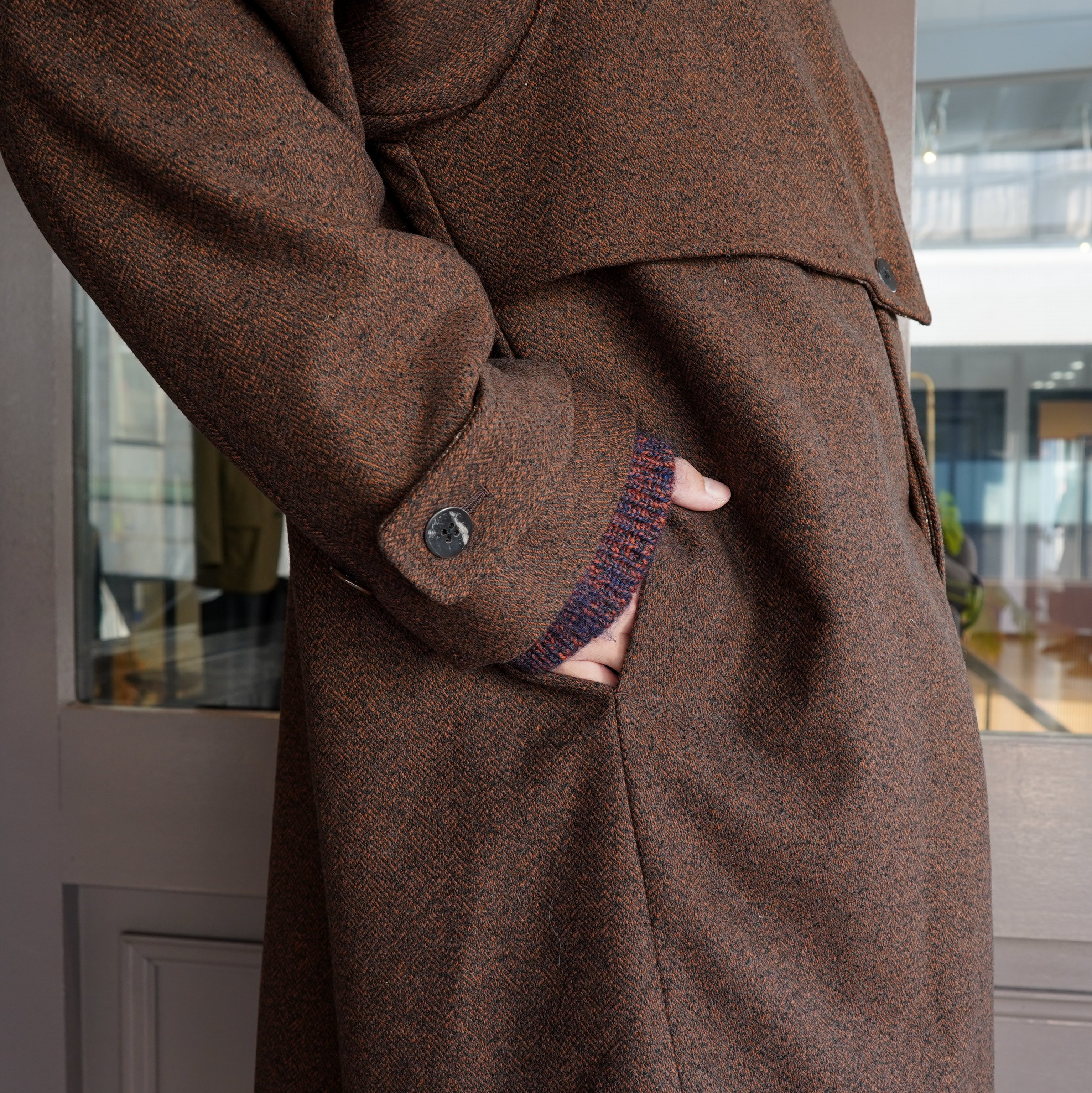 40% off sale】 amachi.(アマチ)/Trajectory Coat -Brown- #AY9-4