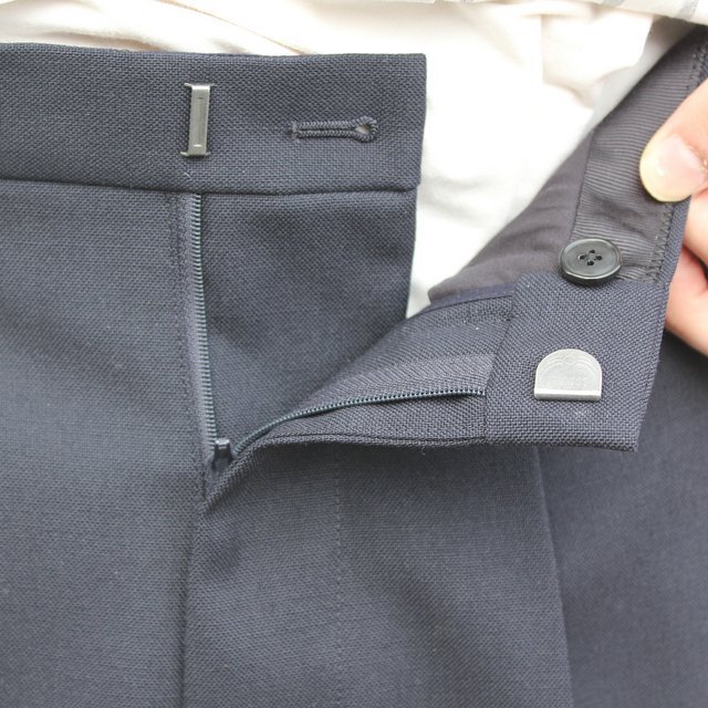 HEUGN(ユーゲン)/ GEORGE 2PLEATED TROUSERS -NAVY- #TROUSER005／acoustics Men's