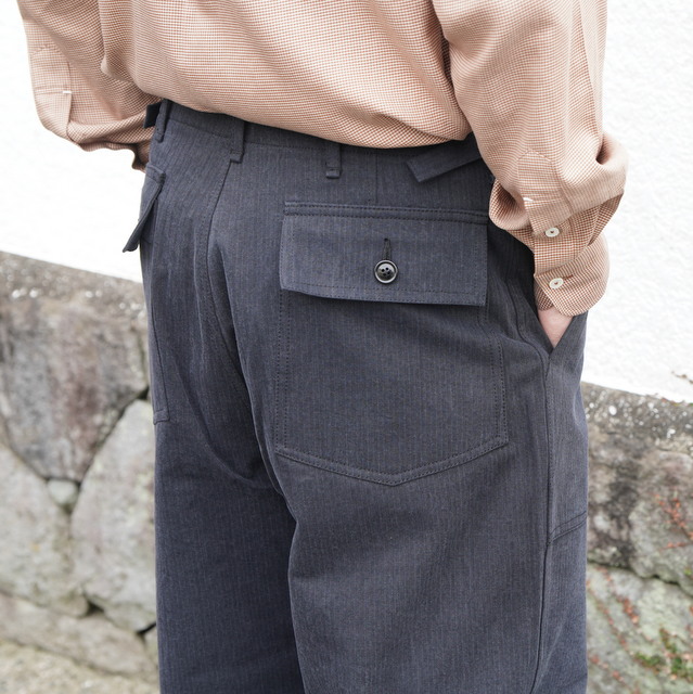 23AW」MAATEE&SONS(マーティーアンドサンズ)/ UTILITY PT -BLK