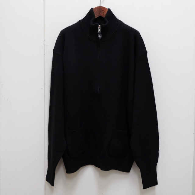 【23AW】HERILL(ヘリル)/Goldencash Zipup Sweater -Natural&Black- #23-080-HL-8070-3(6)