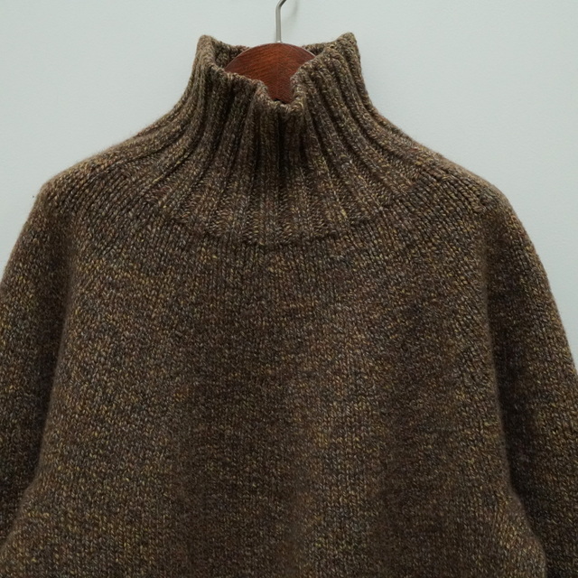 Slopeslow(スロープスロウ)/yoke top turtle neck sweater(yak/lambs multi ply) #1233006(6)