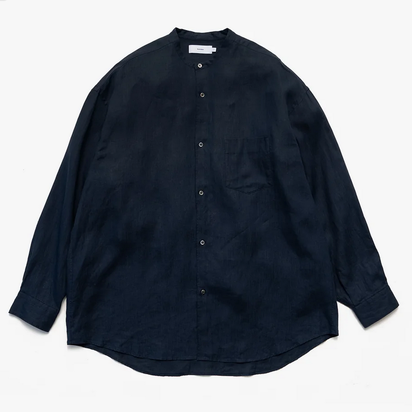 [24SS]Graphpaper (Oty[p[)/ Linen L/S Oversized Band Collar Shirts -3color- #GM242-50031B(6)