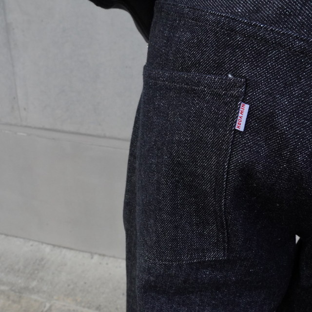 RANDY'S GARMENTS(fB[K[c)/Black Ice 12oz Washed Denim 5-Pocket Jean -INDIGO-(6)