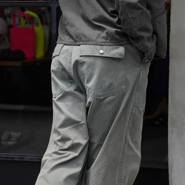 y25AWz A.PRESSE(A vbZ)/ VINTAGE UTILITY PANTS -SAGE- #25AAP-04-27(6)