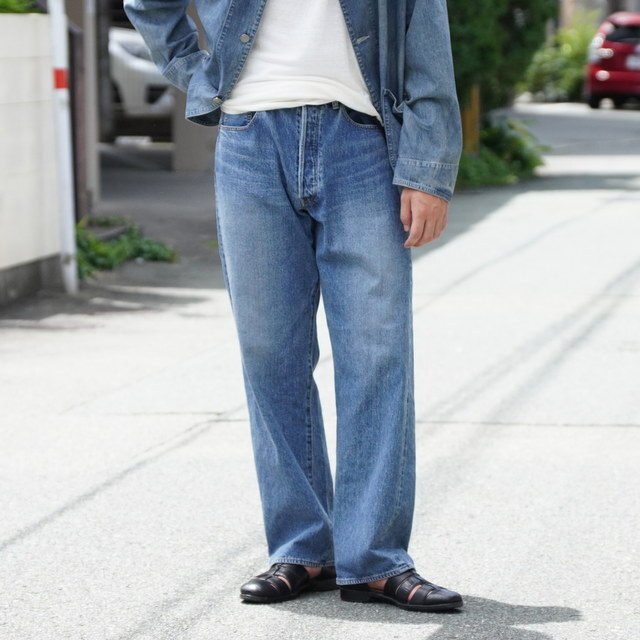 ULTERIOR(AeA) / VINTAGE WASHED SELVEDGE DENIM 5P PANTS -FADED BLUE- #UPJ05-KC224-B(6)