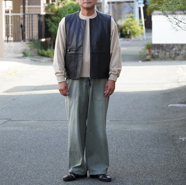 y25AWzCCU(V[V[[)/ WORK VEST -BLACK- #V-09-C-COW-4(6)