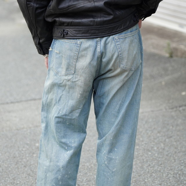y25AWz A.PRESSE(A vbZ)/ No.37 Washed Wide Denim Pants -BLEACH- #25AAP-04-40(6)