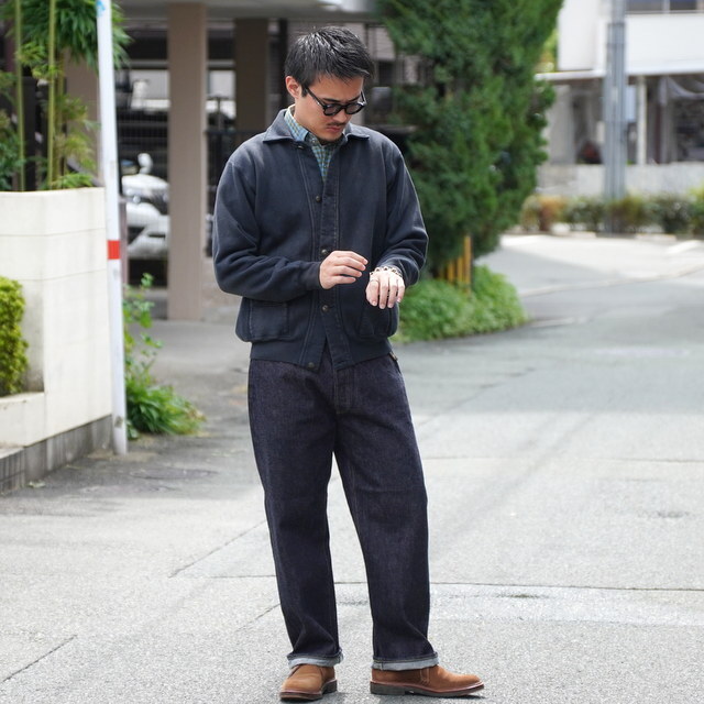 y25AWz A.PRESSE(A vbZ)/ Vintage Sweat Cardigan -BLACK- #25AAP-05-08(6)