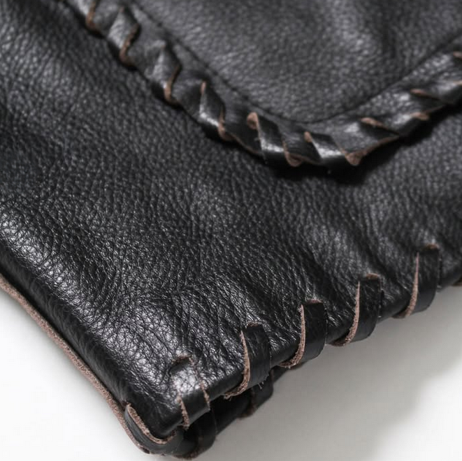 BOWWOW(oEE)/BRAIDED LEATHER COVERALL -BLACK- #BW252-BLC(6)