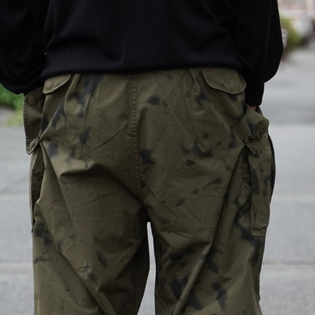 Gurank(ON)/ Poplin camouflage cargo pants -KHA/BK- #2552(6)