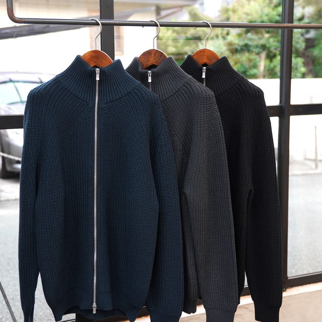 y25AWzBATONER(ogi\) / SIGNATURE DRIVERS KNIT - DARK GREEN~NAVY, CHARCOAL BLUE, BLACK- #BN-25FM-040(6)