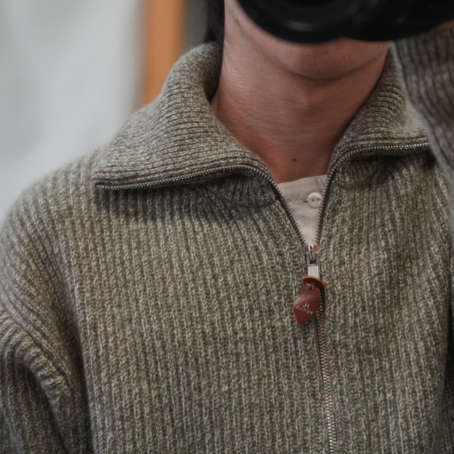 y25AWzHERILL(w)/ GCtwist Driversknit  -BLACK,OLIVE- #25-080-HL-8100-30(6)