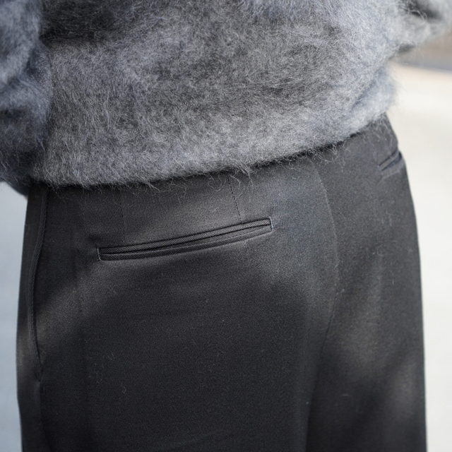 NEAT(j[g)/ WOOL TRICOTINE WIDE -BLACK- #25-02WTW(6)