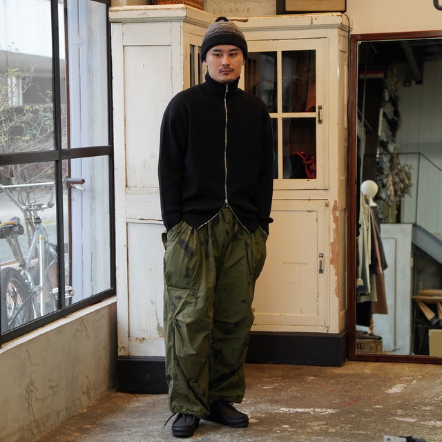 y25AWzGraphpaper (Oty[p[)/ High Density Drivers Knit -GRAY,BLACK- #GU253-80261B(6)