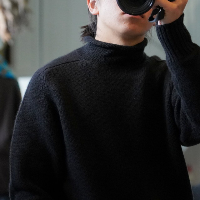 �y25AW�zMAATEE&SONS(�}�[�e�B�[�A���h�T���Y)/ ROLL NECK SWEATER -BLK- #MT5303-0114(6)