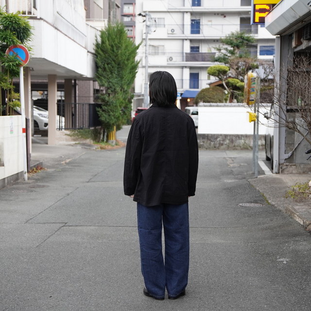 �y26SS�zHERILL(�w����)/ Ripstop WorkJacket -BLACK- #26-010-HL-80701(6)