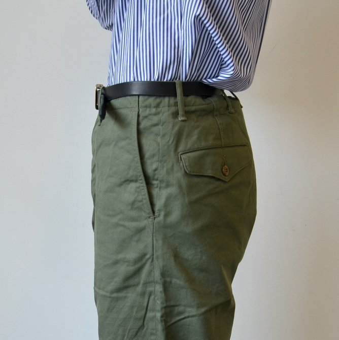 A VONTADE(A {^[W) Classic Chino Trousers -Wide Fit-OLIVE- #VTD-0340-PT(7)