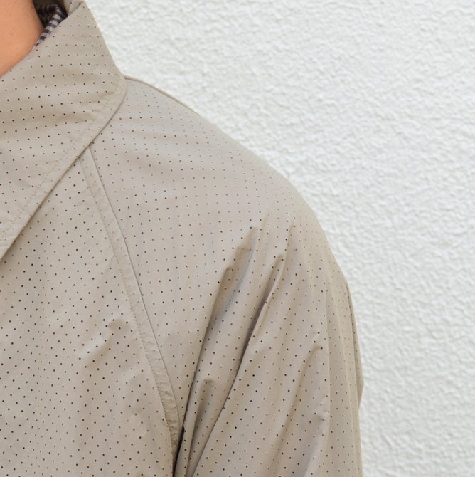 y40% off salezts(s) (eB[GXGX) Perforated Nylon Taffeta Cloth Coach Jacket -(32)Gray Beige- #TT36AJ02 (7)