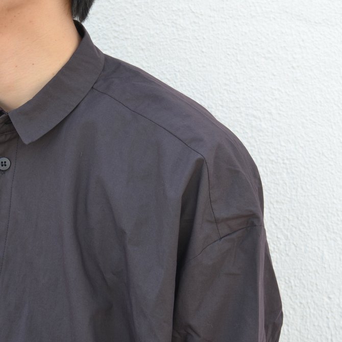 toogood(gD[Obh) / THE DRAUGHTSMAN LONG COTTON PERCALE SHIRT -SOOT-(7)