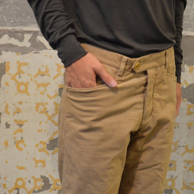 y40% OFF SALEz ts(s) (eB[GXGX) Thin Wale Stretch Corduroy Cloth Padded L-pocket Pants -(59)Khaki #ST37IP03(7)