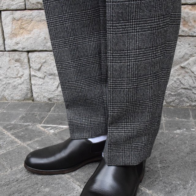 2019[AW]stein/V^C TWO TUCK WIDE TROUSERS -GLENCHECK-ST098-2-GL(7)