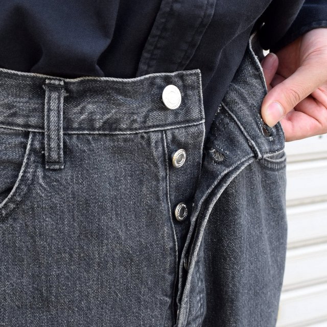 70％以上節約 A.PRESSE Washed Denim Pants Black サイズ30 asakusa.sub.jp